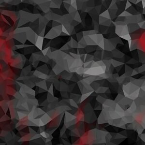 Polygon Triangles | dark grey, red