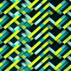 Racing | Tiles | 3D Rectangles Diagonal | neon yellow, dark green