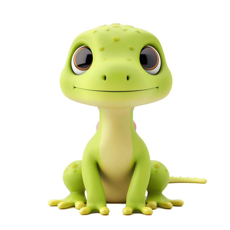 Kawaii Baby Gecko